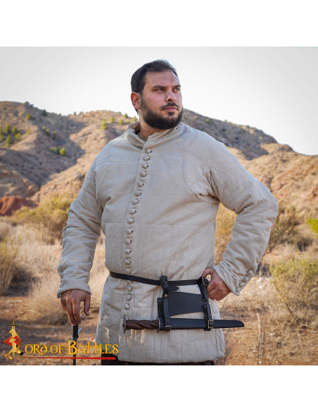 Tahalí medieval ajustável em couro,...