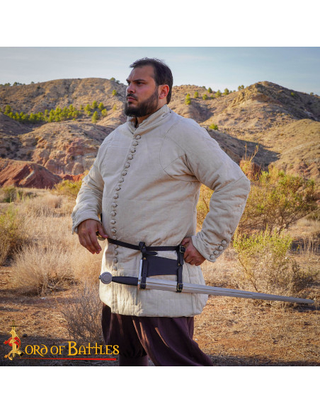 Tahalí medieval ajustável em couro,...