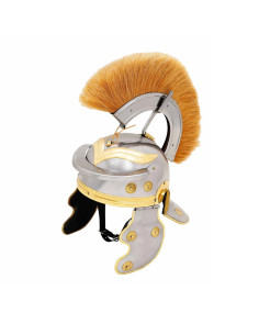 Capacete de Centurião Romano com crista amarela