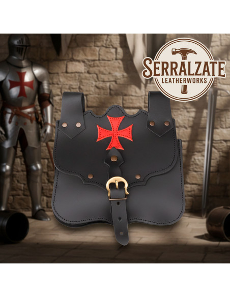 Bolsa medieval de couro modelo...