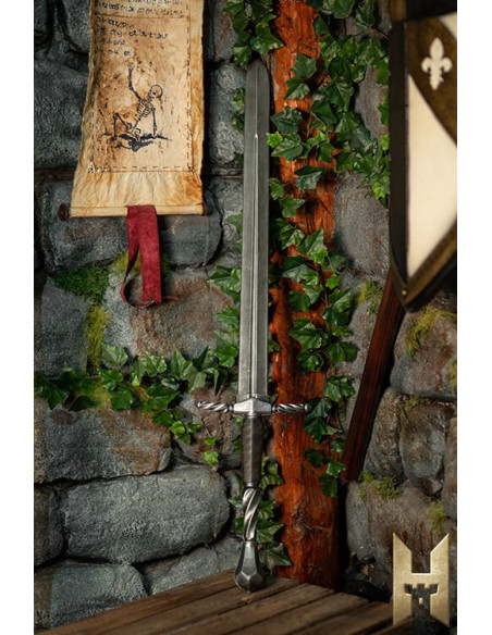 Espada Imperial curta acabamento aço...