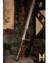 Espada Imperial longa acabamento aço para LARP (120 cm.)