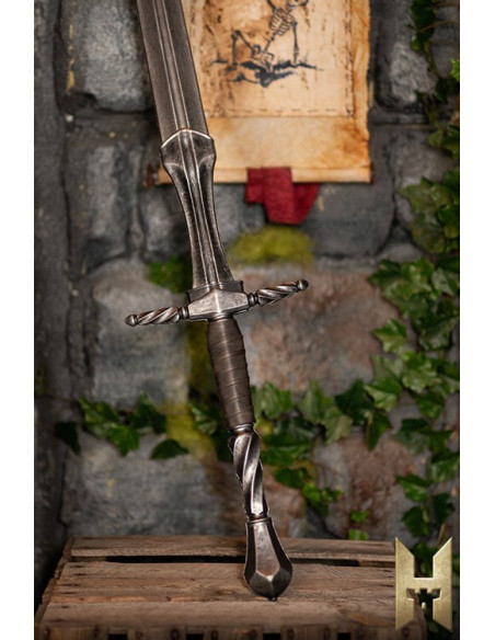 Espada Imperial longa acabamento aço...