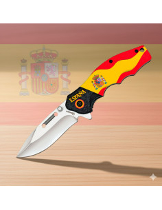 Canivete tático Albainox, bandeira Espanha (19,8 cm.)