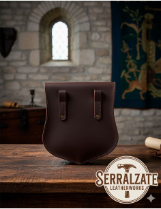Bolsa medieval de couro para cinto modelo Enrique, cor... 2
