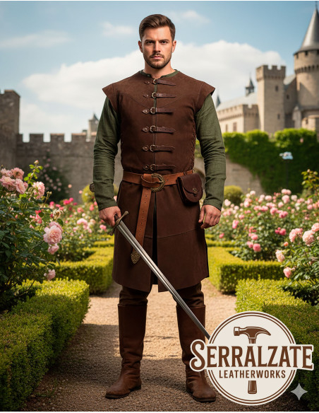 Túnica medieval Baldomero - Marrom