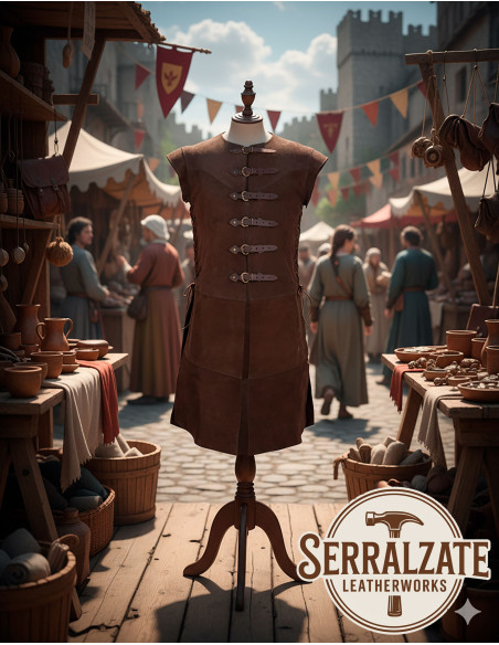 Túnica medieval Baldomero - Marrom