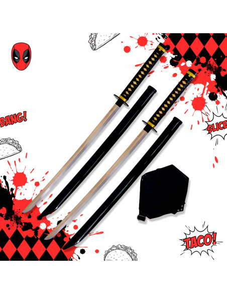 Conjunto de 2 katanas com bainha para...