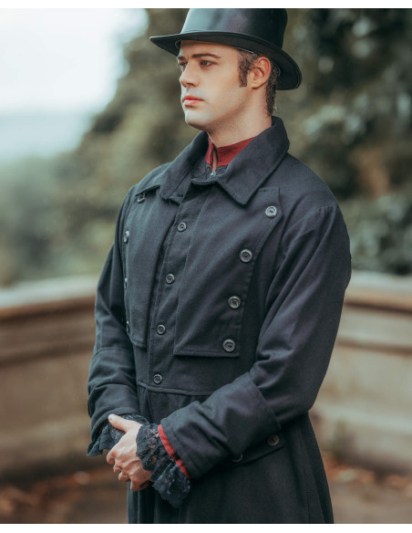 Casaco medieval modelo Kondor, cor preta