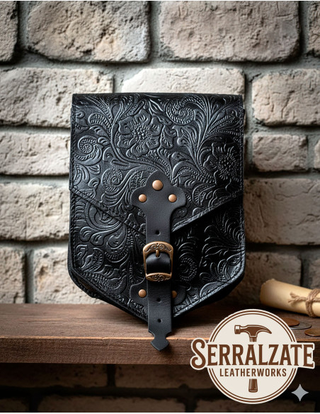 Bolsa medieval para cinto repuxado...