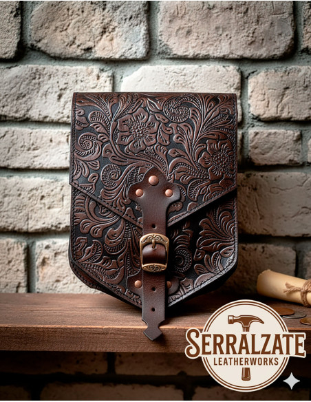 Bolsa medieval para cinto repuxado...