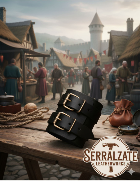 Pulseira medieval ajustável de...