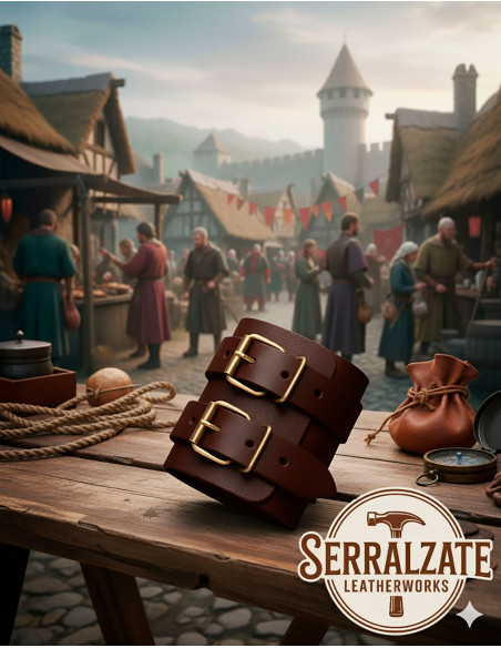 Pulseira medieval ajustável de...