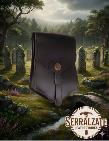 Bolsa medieval de couro modelo...