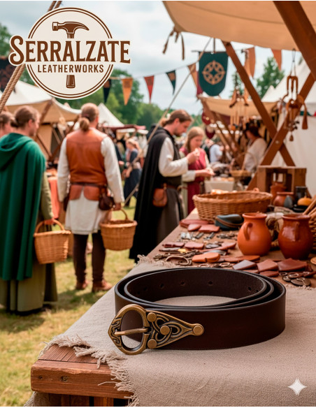 Cinto Celta nó Perenne em marrom escuro