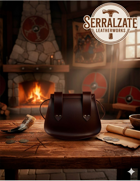 Bolsa vikings com chifre de...