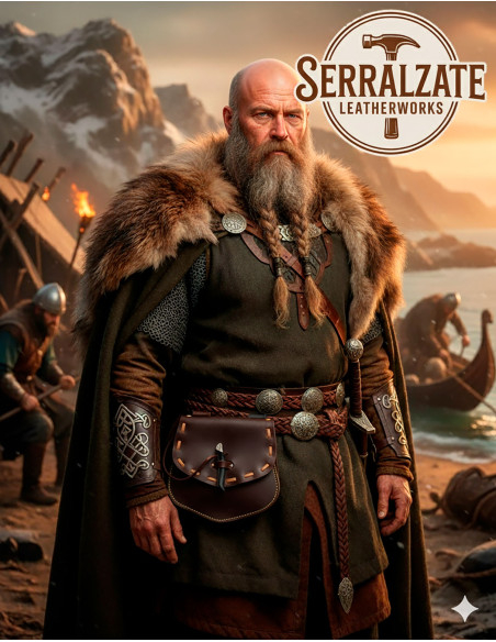 Bolsa vikings com chifre de...