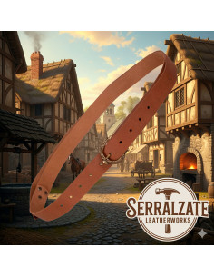Cinto medieval Carolus serpente - Marrom 2