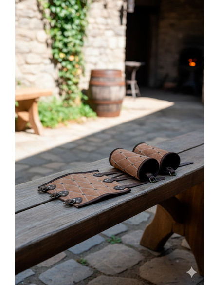 Braceletes medievais Suffolk - Marrom