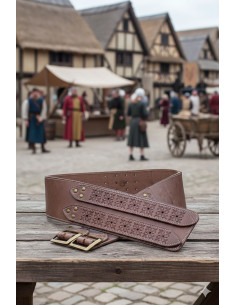 Cinto Medieval Lombardo - Marrom