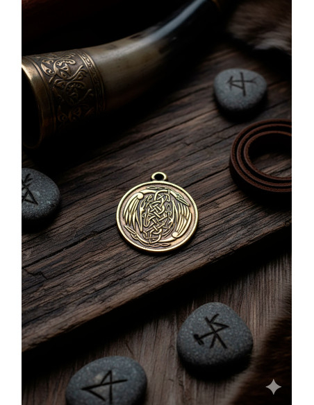 Pingente Asas Celtas - Dourado