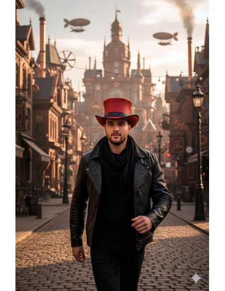 Chapéu de copa Samedi - Vermelho