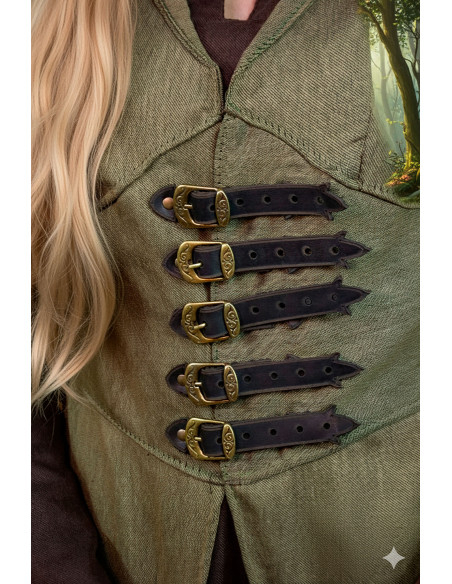 Túnica aberta élfica para mulher Kryo...