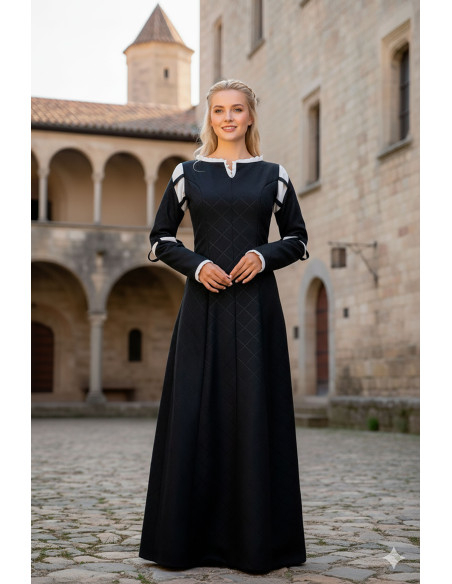 Vestido medieval Mérida - Preto