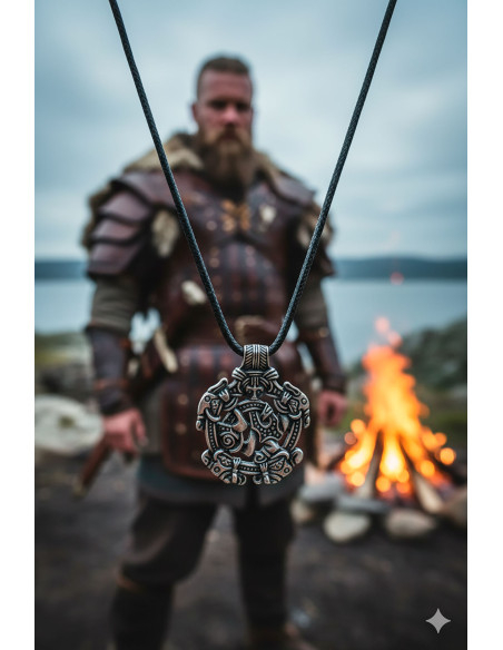 Pingente viking de Jarl - Prateado