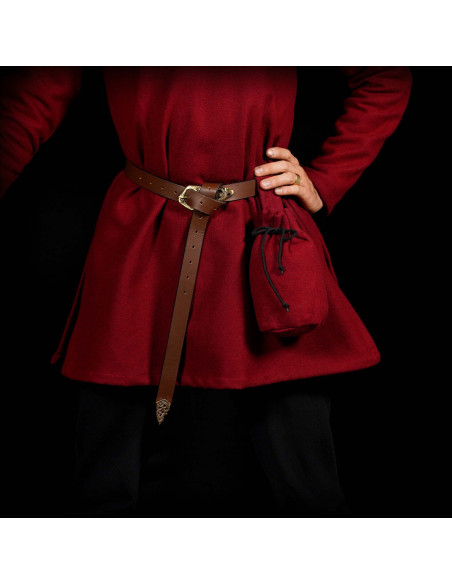 Bolsa limosnera de lã com cordões,...