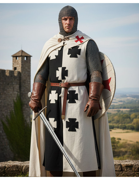 Túnica de linho cruzado