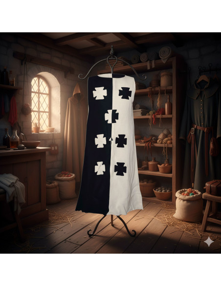 Túnica de linho cruzado