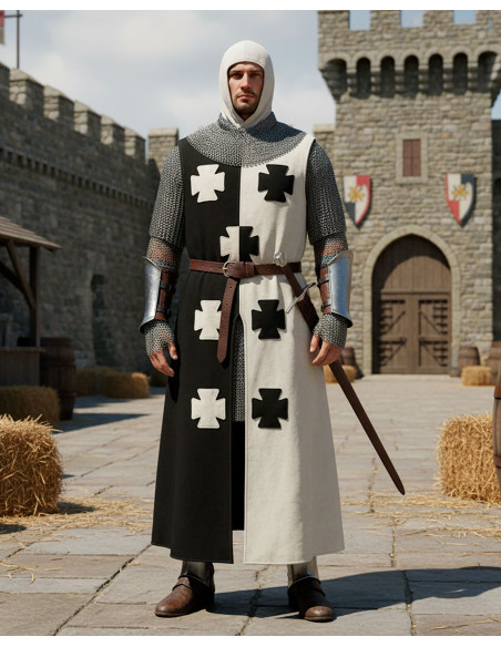 Túnica de linho cruzado