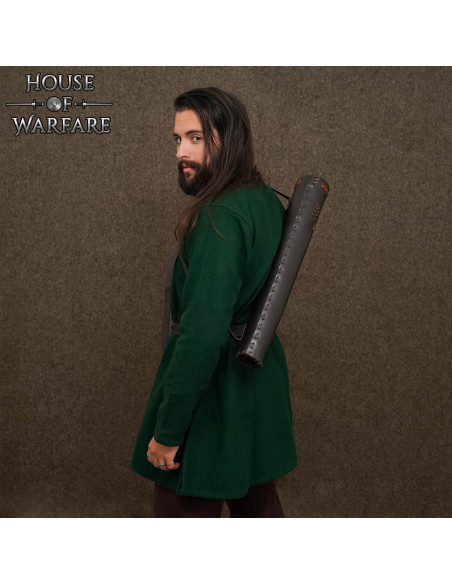 Carcaje medieval de couro para...