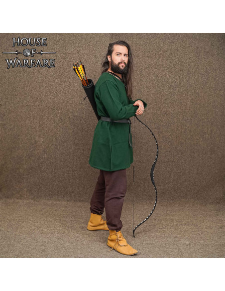 Carcaj medieval de couro para costas,...