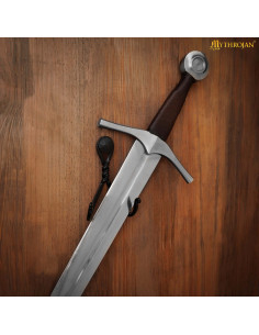 Suporte de parede para espadas em ferro trançado forjado