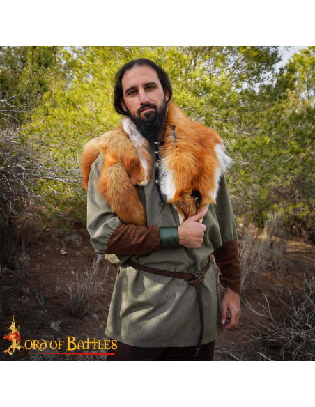 Bracelete medieval de couro com...