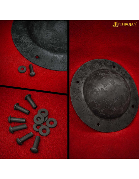 Umbo medieval para escudo nórdico,...