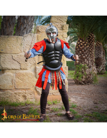 Colete romano acolchoado em algodão,...