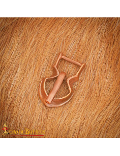 Fivela medieval pequena em bronze para cinto