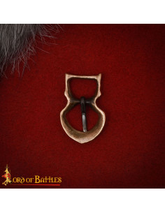 Fivela medieval pequena em bronze antigo para cinto 2