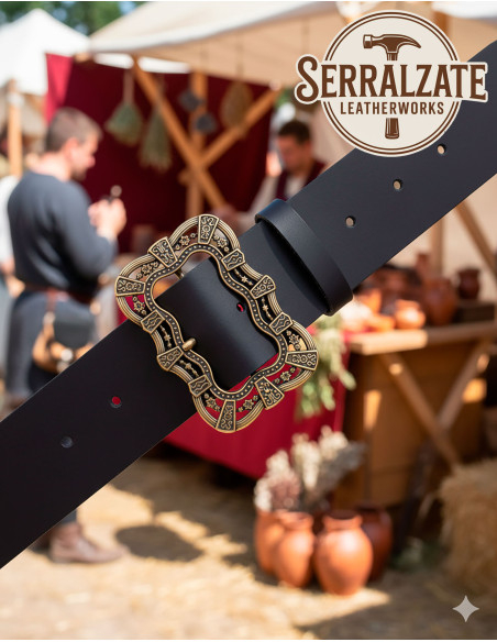 Cinturão medieval Lux - Preto