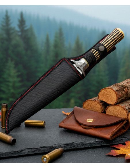 Faca de caça SCK com bainha,...