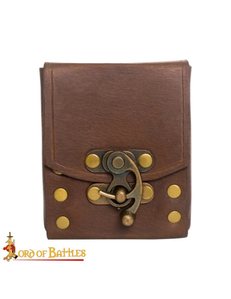 Bolsa pequena de couro para cinto,...