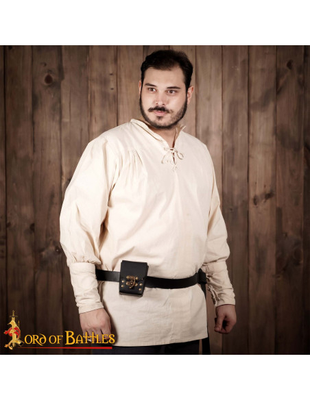 Bolsa pequena de couro para cinto,...