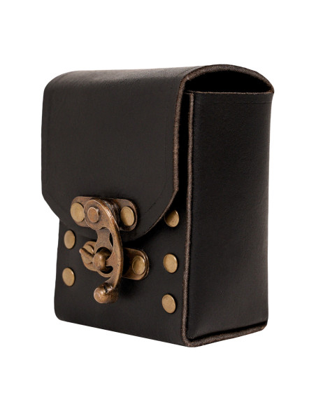 Bolsa pequena de couro para cinto,...