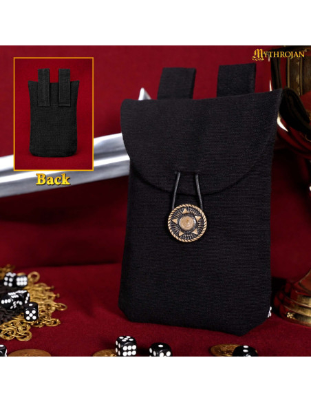 Bolsa limosnera medieval de algodão...