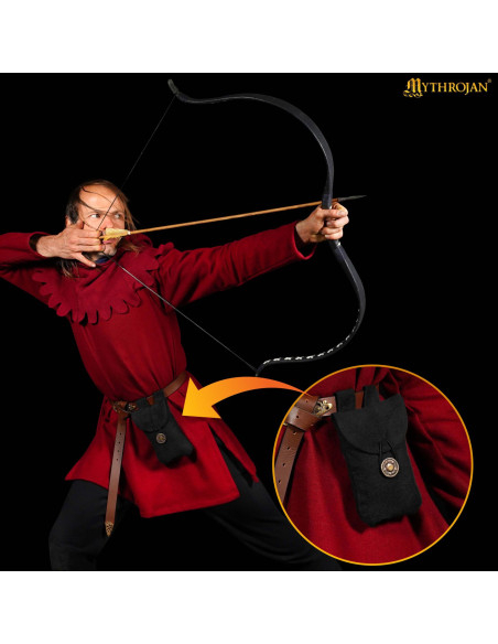 Bolsa limosnera medieval de algodão...