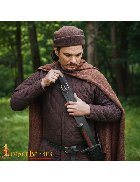 Cinto com tahali medieval em couro... Cinto com tahali medieval em couro...