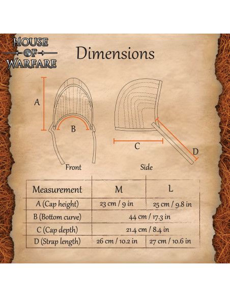 Crespina medieval acolchoada, cor...